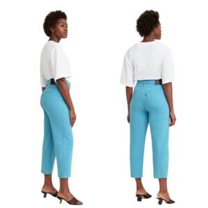 Levi’s Made & Crafted Barrel Womens Crop Jeans $398. Size 31X24. Organic Cotton